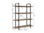 Assal 4 Tier Bookshelf - Oak