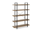 ASSAL 5 Tier Bookshelf - Oak
