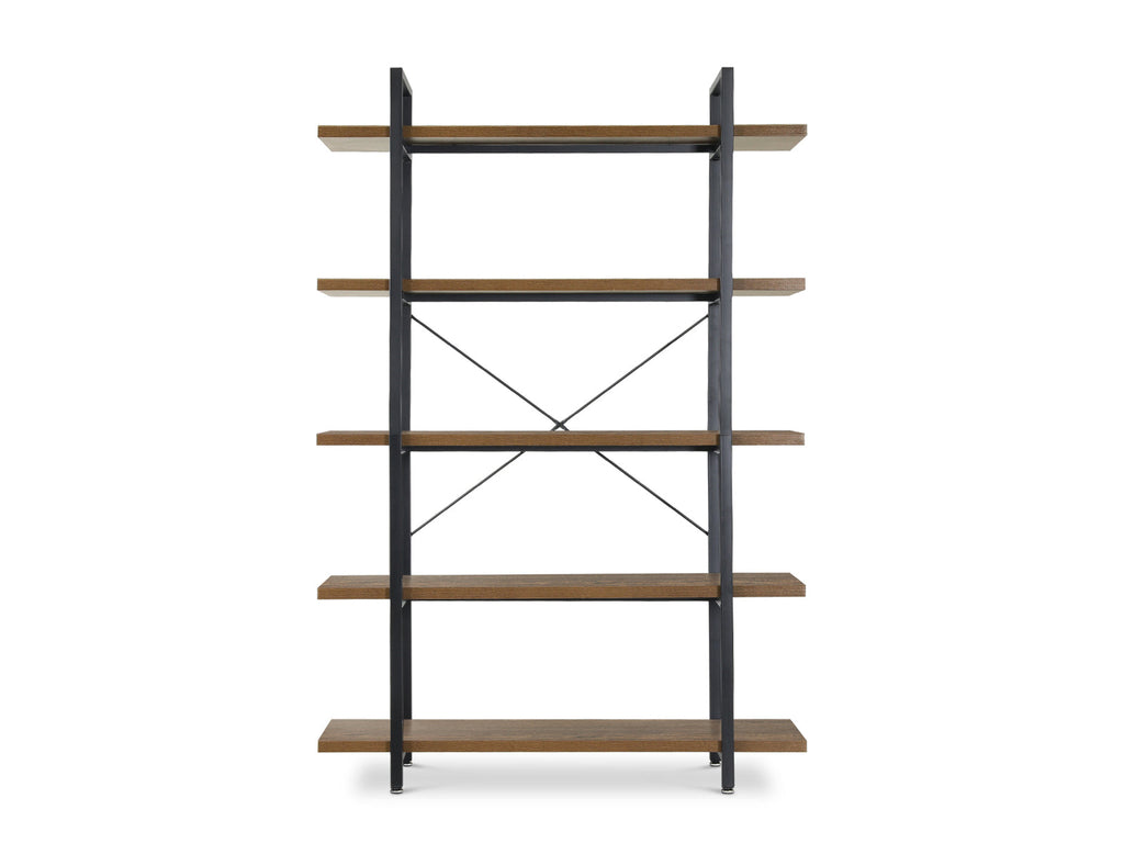 ASSAL 5 Tier Bookshelf - Oak