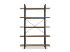 ASSAL 5 Tier Bookshelf - Oak