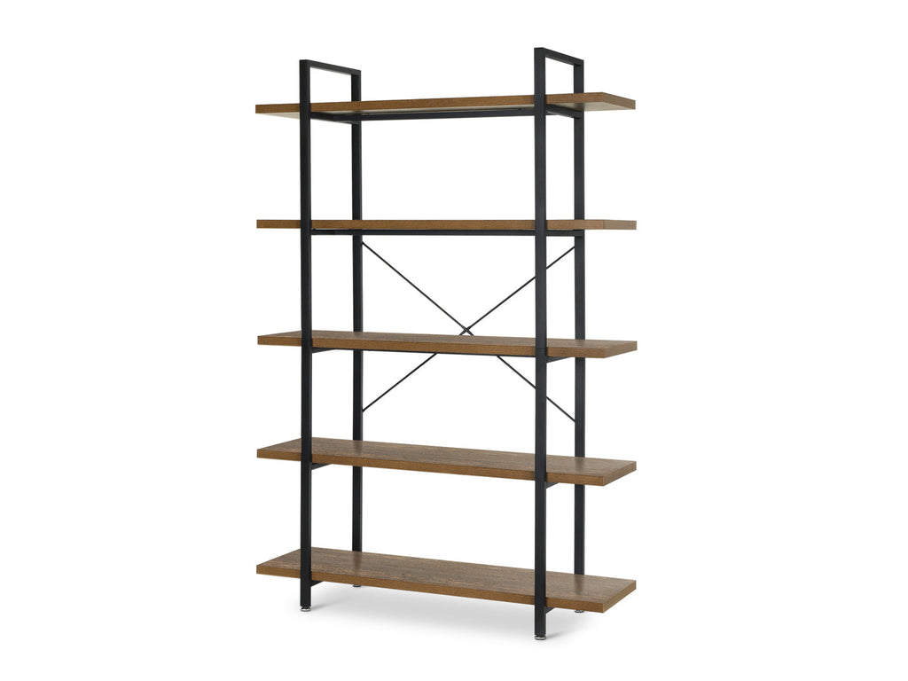 ASSAL 5 Tier Bookshelf - Oak