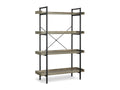 Rudolf 4 Tier Bookshelf - Oak