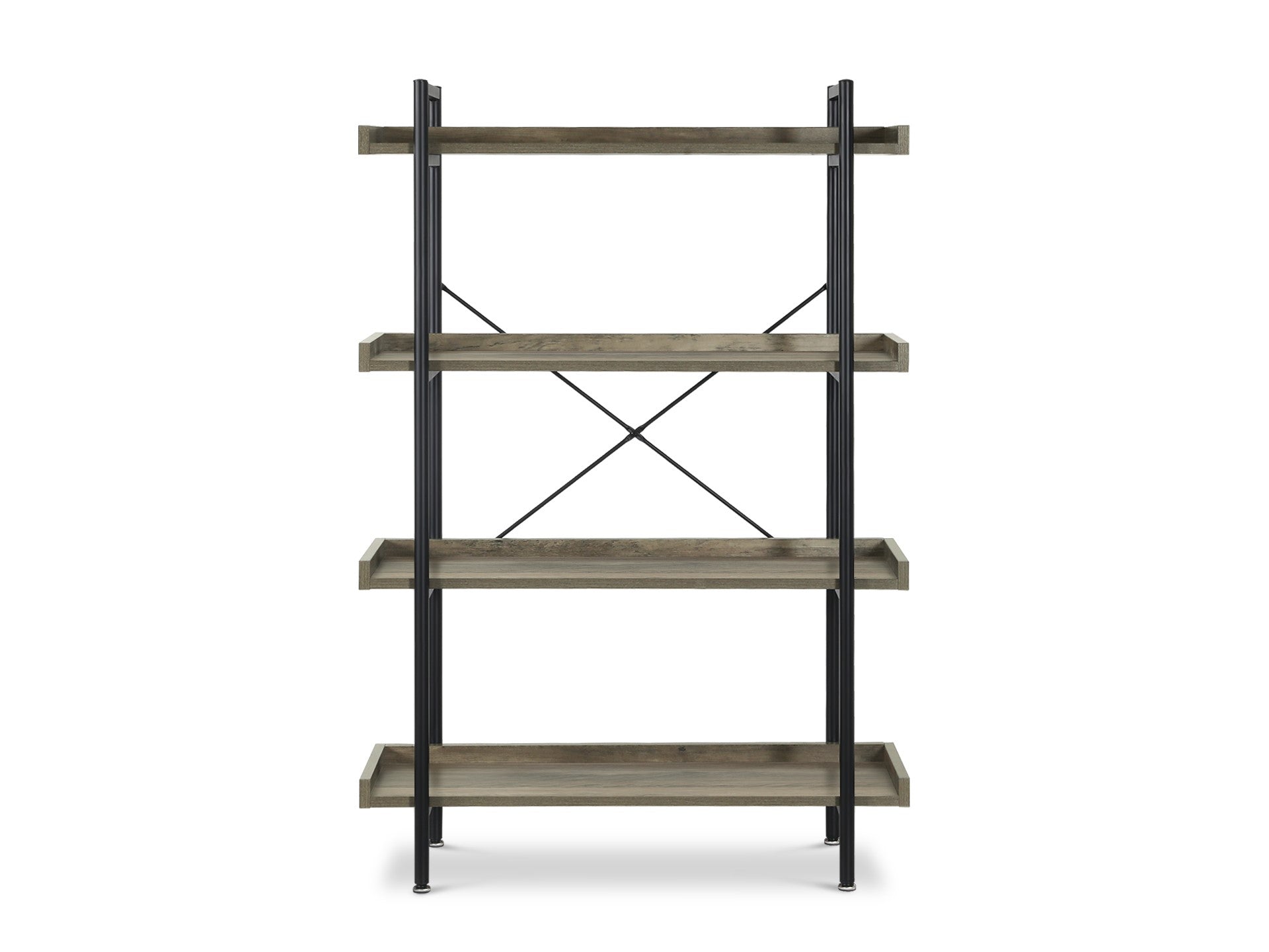 Rudolf 4 Tier Bookshelf - Oak