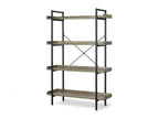 Rudolf 4 Tier Bookshelf - Oak