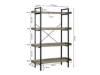 Rudolf 4 Tier Bookshelf - Oak