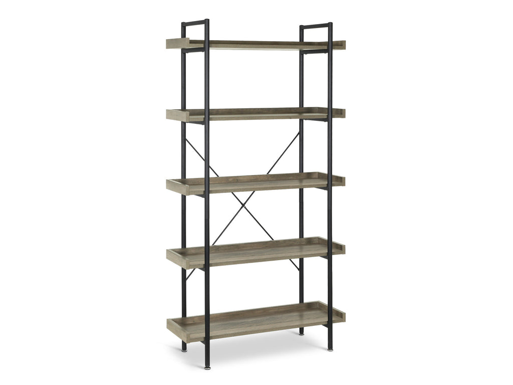 RUDOLF 5 Tier Bookshelf - Oak