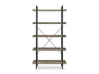 RUDOLF 5 Tier Bookshelf - Oak