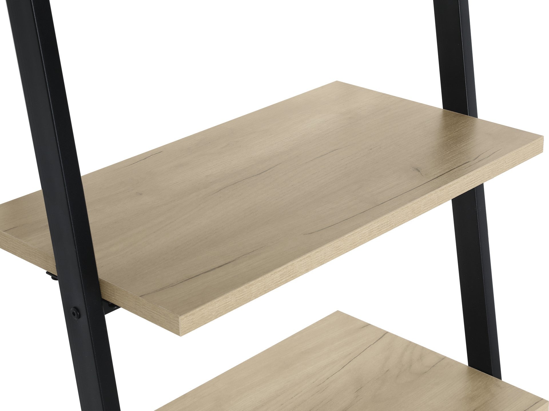 Tuz 5 Tier Wooden Ladder Bookshelf - Oak