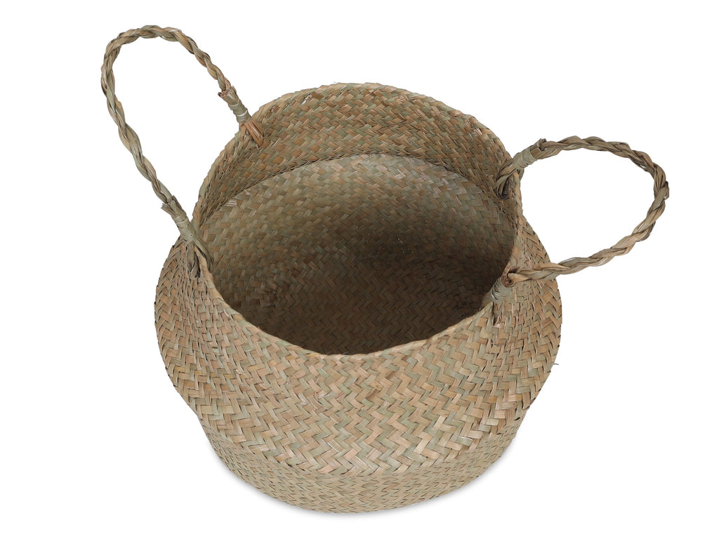 Seagrass Woven Basket Belly Basket - Set of 2 - S/M