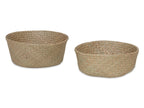 Seagrass Woven Basket Belly Basket - Set of 2 - M/L