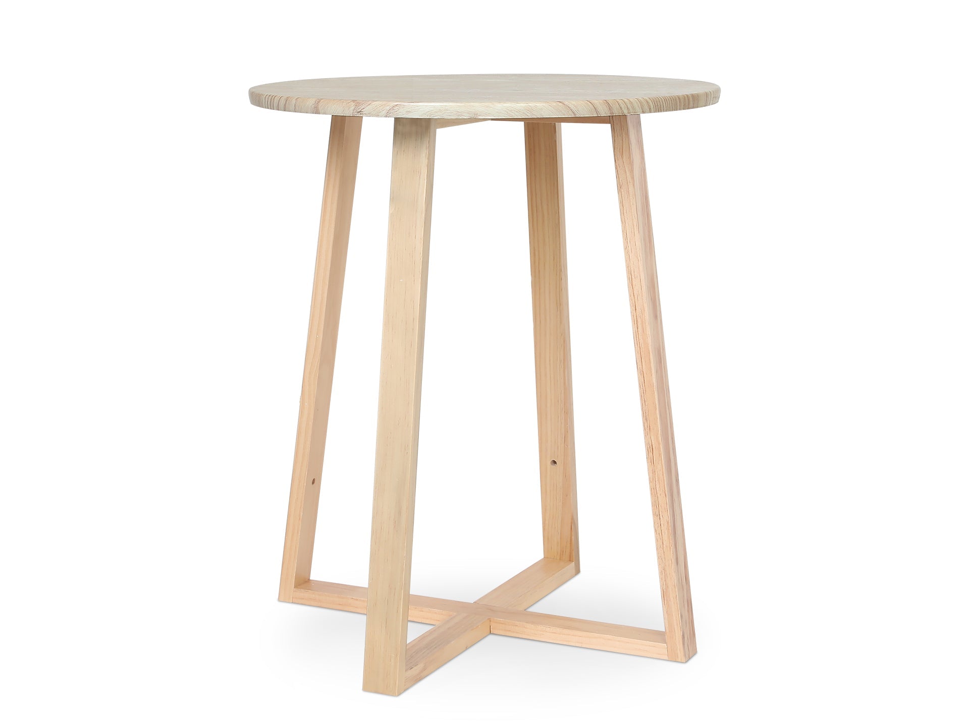 Andile Round Coffee Table Side Table - Oak