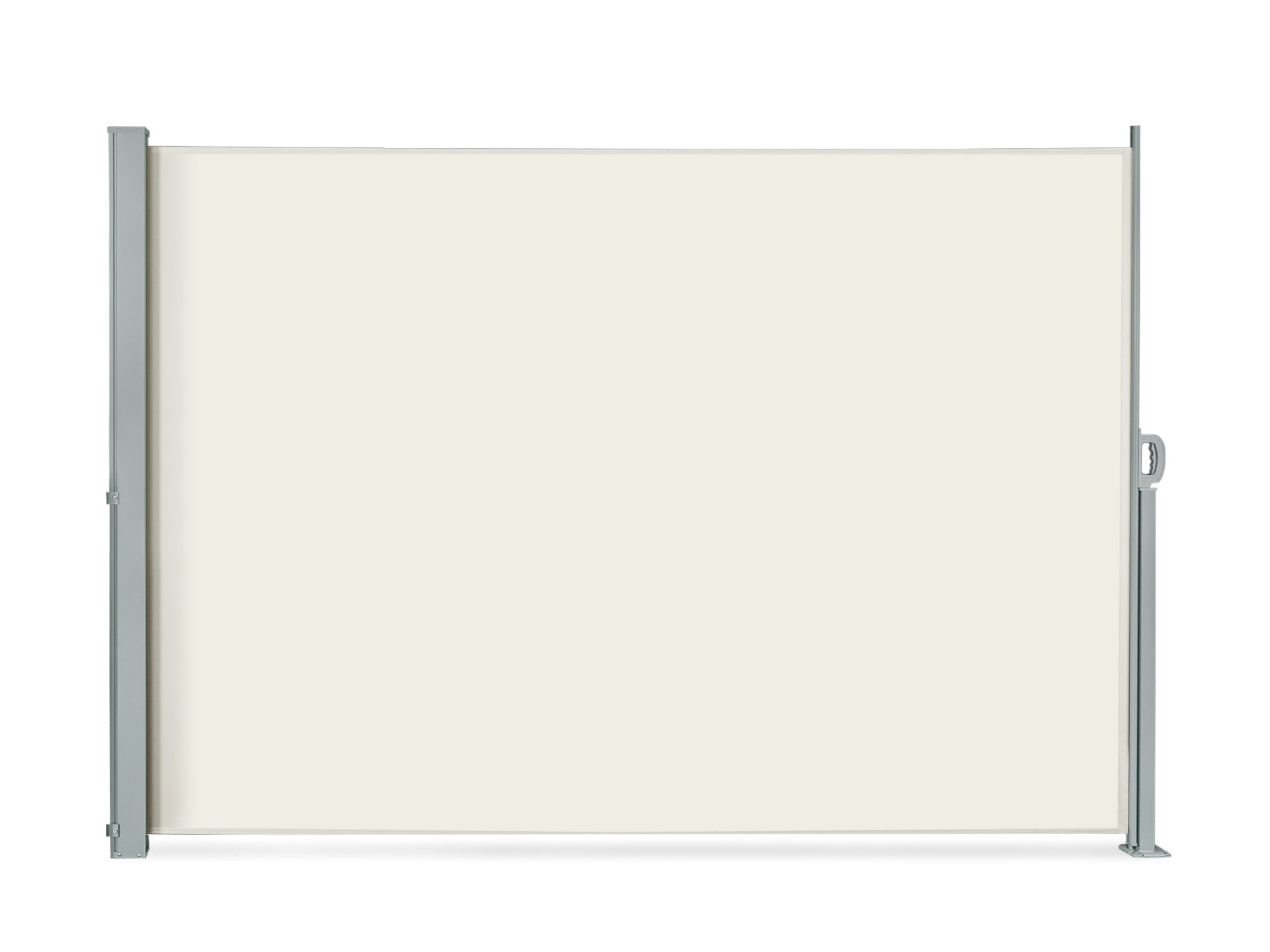 Toughout 1.8m x 3m Retractable Side Awning Screen Shade - Beige