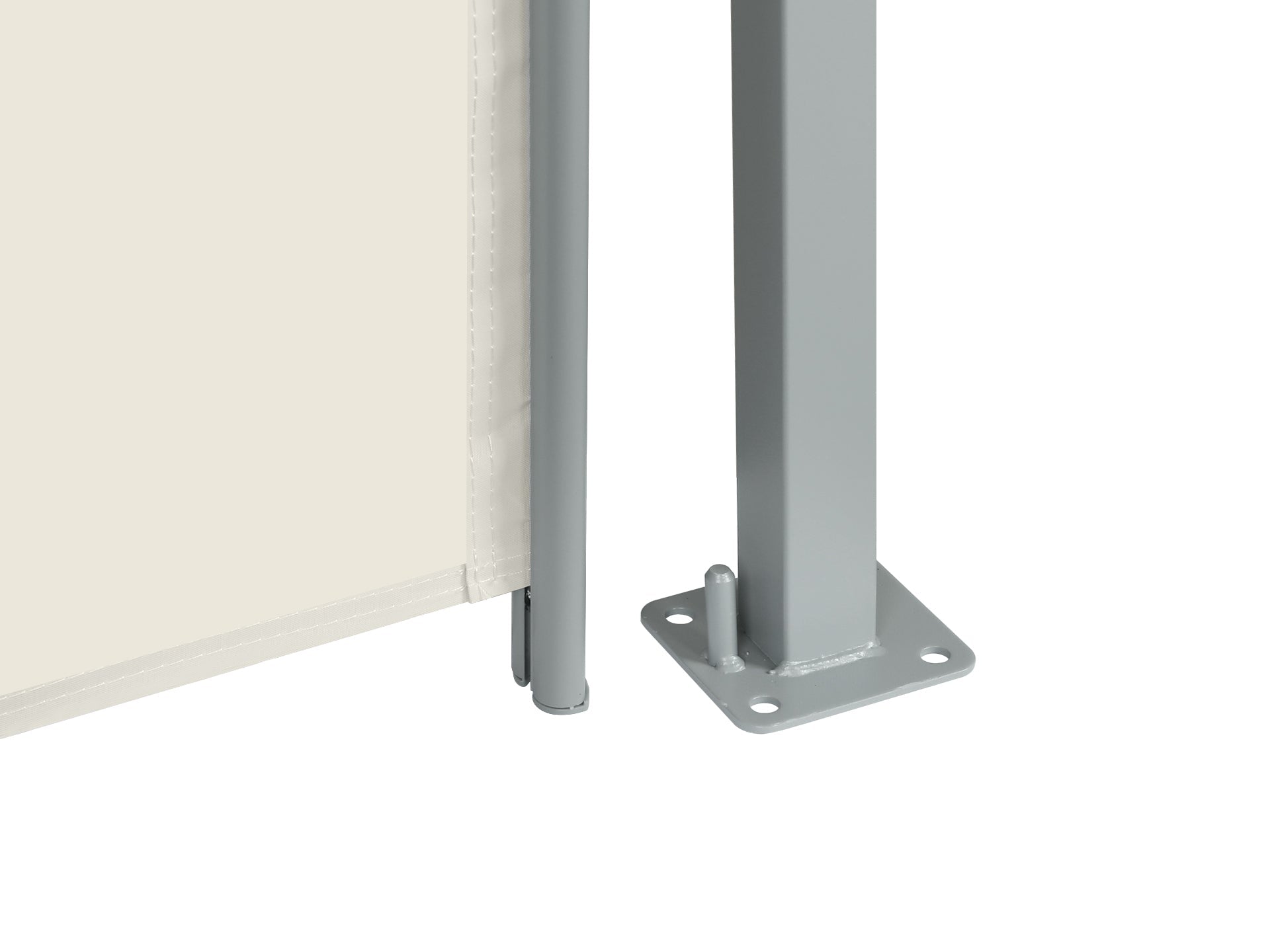 Toughout 1.8m x 3m Retractable Side Awning Screen Shade - Beige