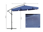 Toughout Puriri Outdoor Cantilever Umbrella 3m - Navy