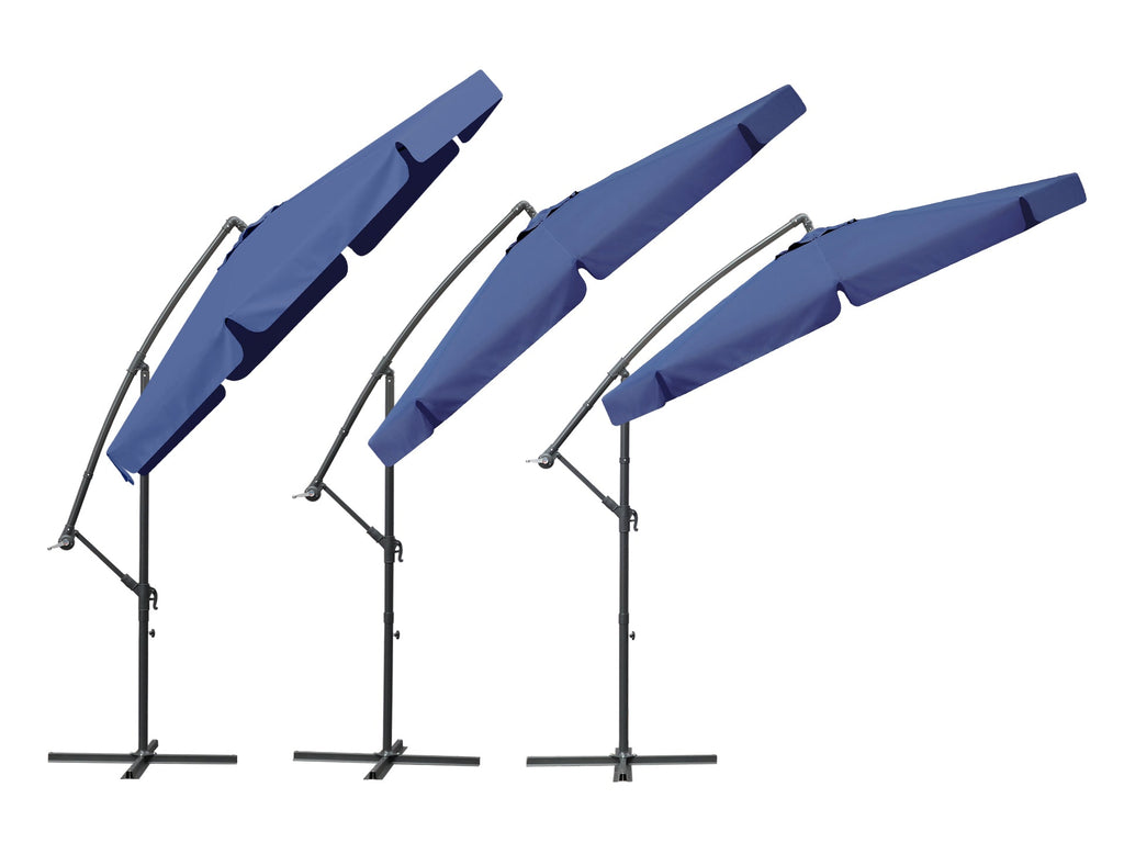 Toughout Puriri Outdoor Cantilever Umbrella 3m - Navy