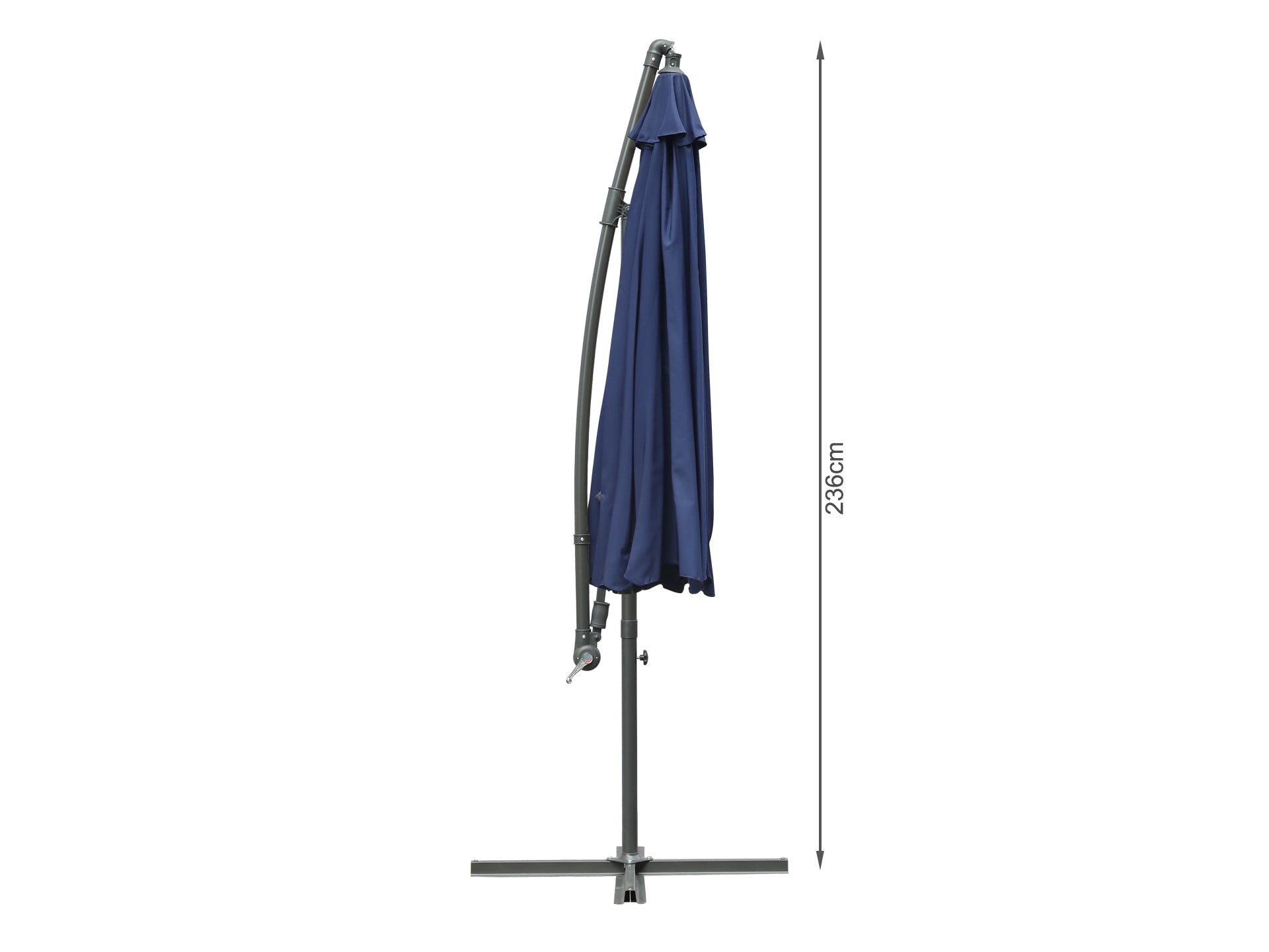 Toughout Puriri Outdoor Cantilever Umbrella 3m - Navy