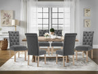 Zoey 6 Piece Upholstered Dining Chair - Dark Grey