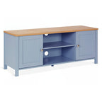 Atlas Wooden 1.2m Entertainment Unit - Blue Grey