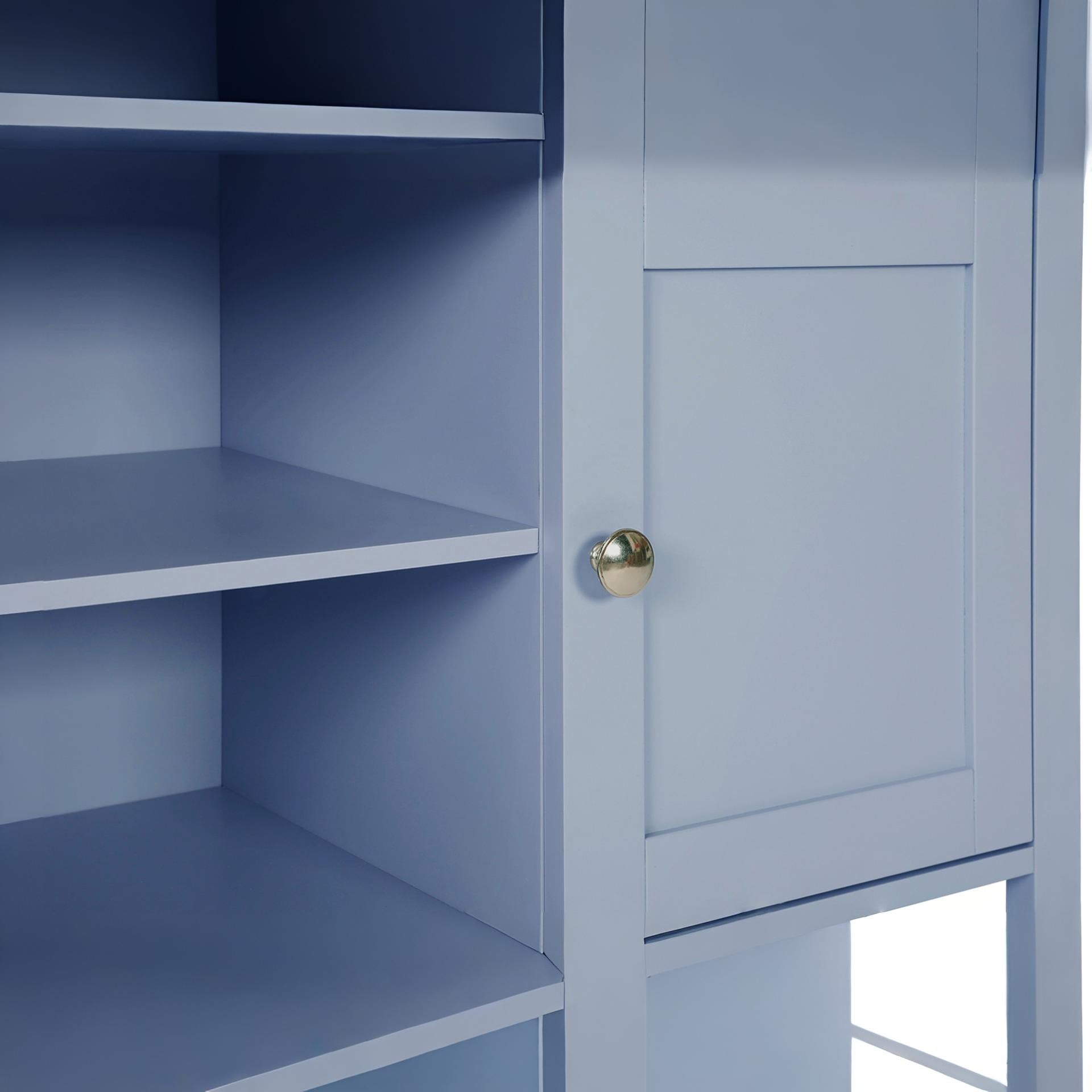 Atlas Wooden 1.2m Entertainment Unit - Blue Grey