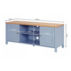 Atlas Wooden 1.2m Entertainment Unit - Blue Grey