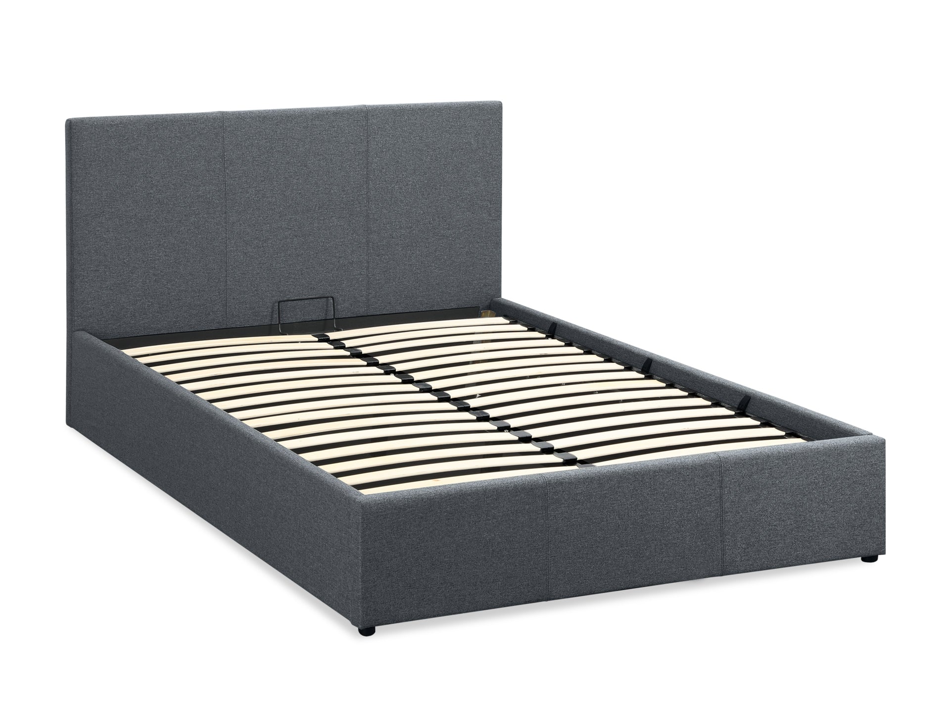 Carbine Double Gas Lift Storage Bed Frame - Dark Grey