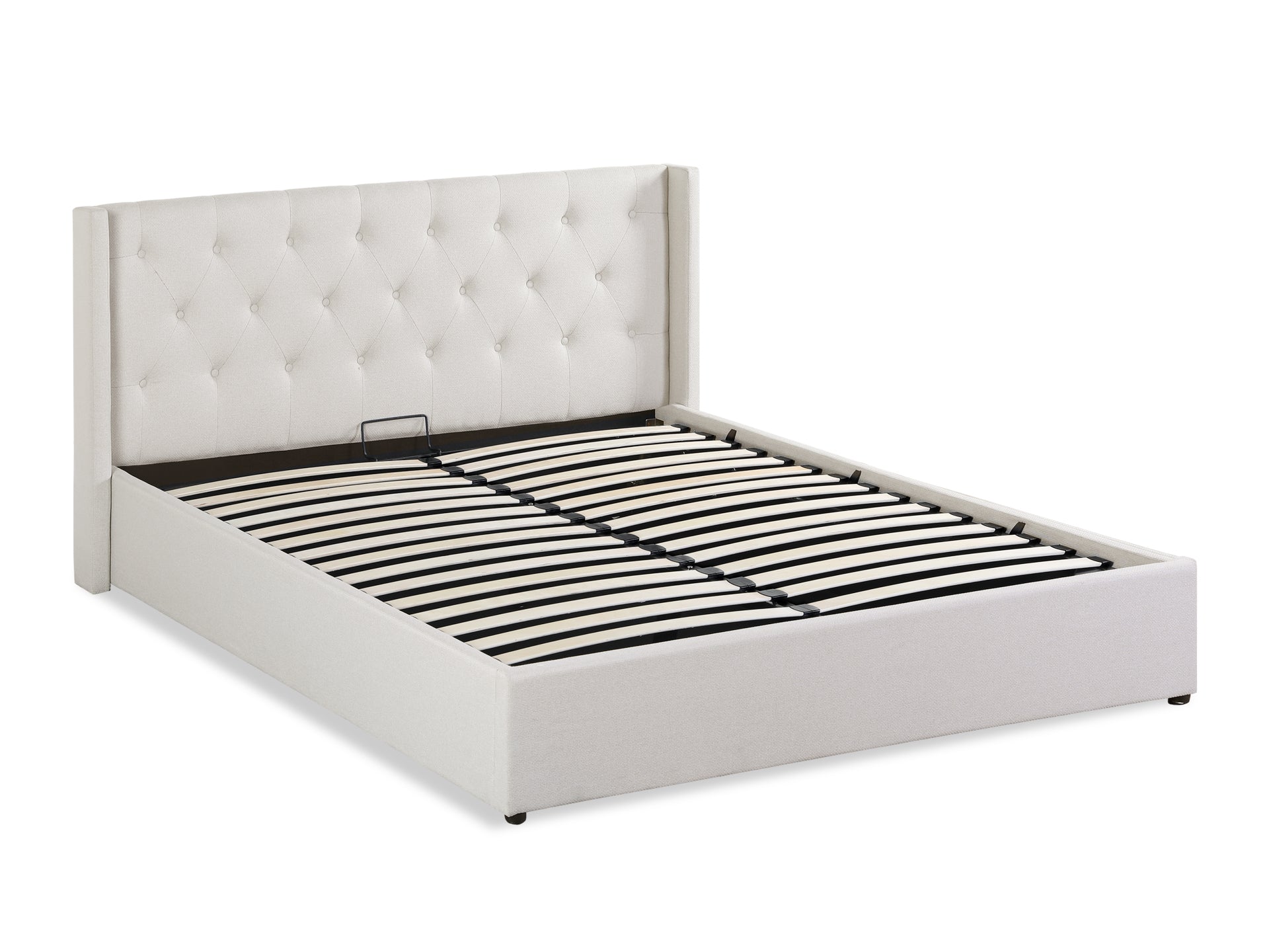 Johnson Queen Gas Lift Storage Bed Frame - White