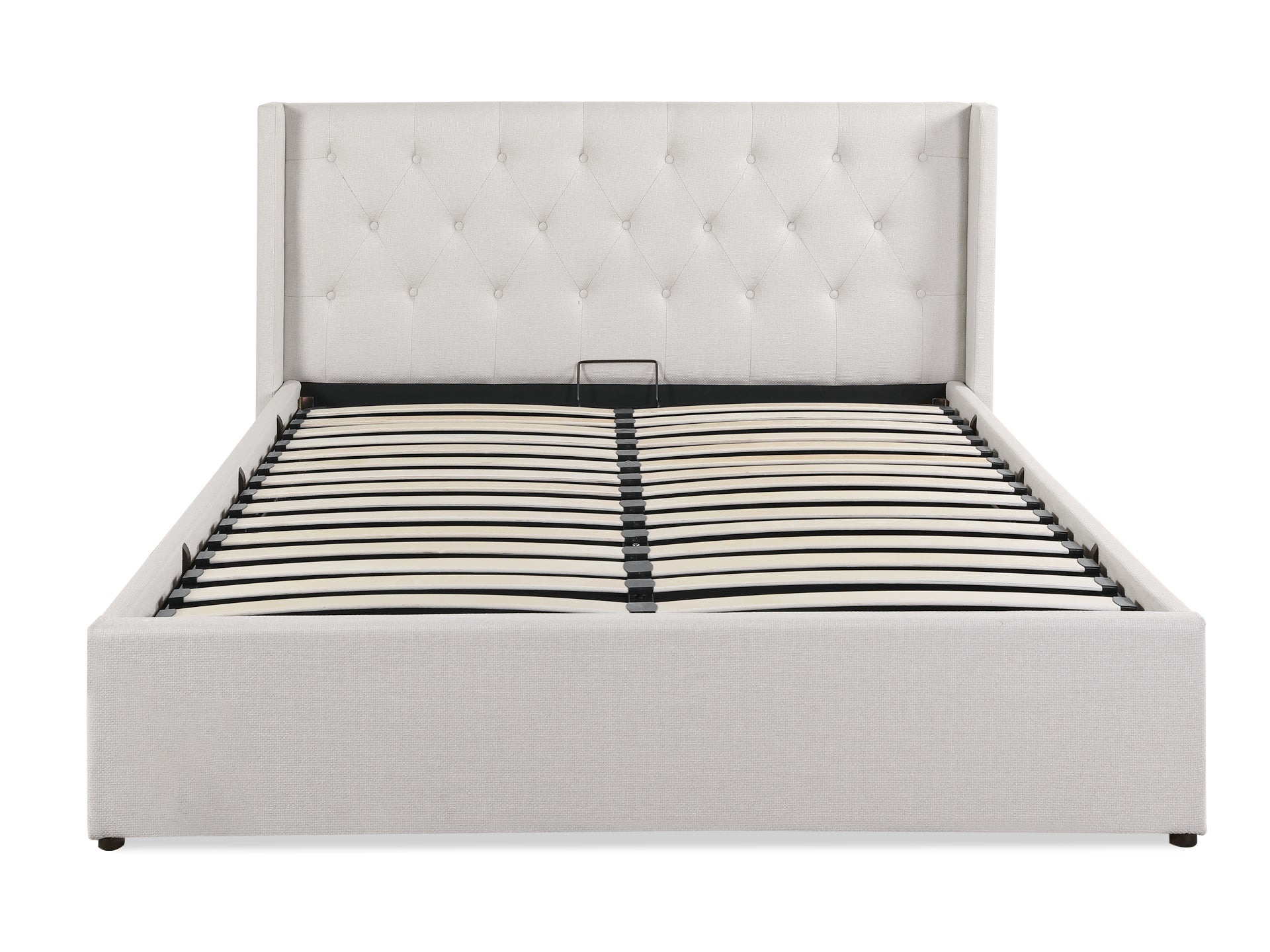Johnson Queen Gas Lift Storage Bed Frame - White