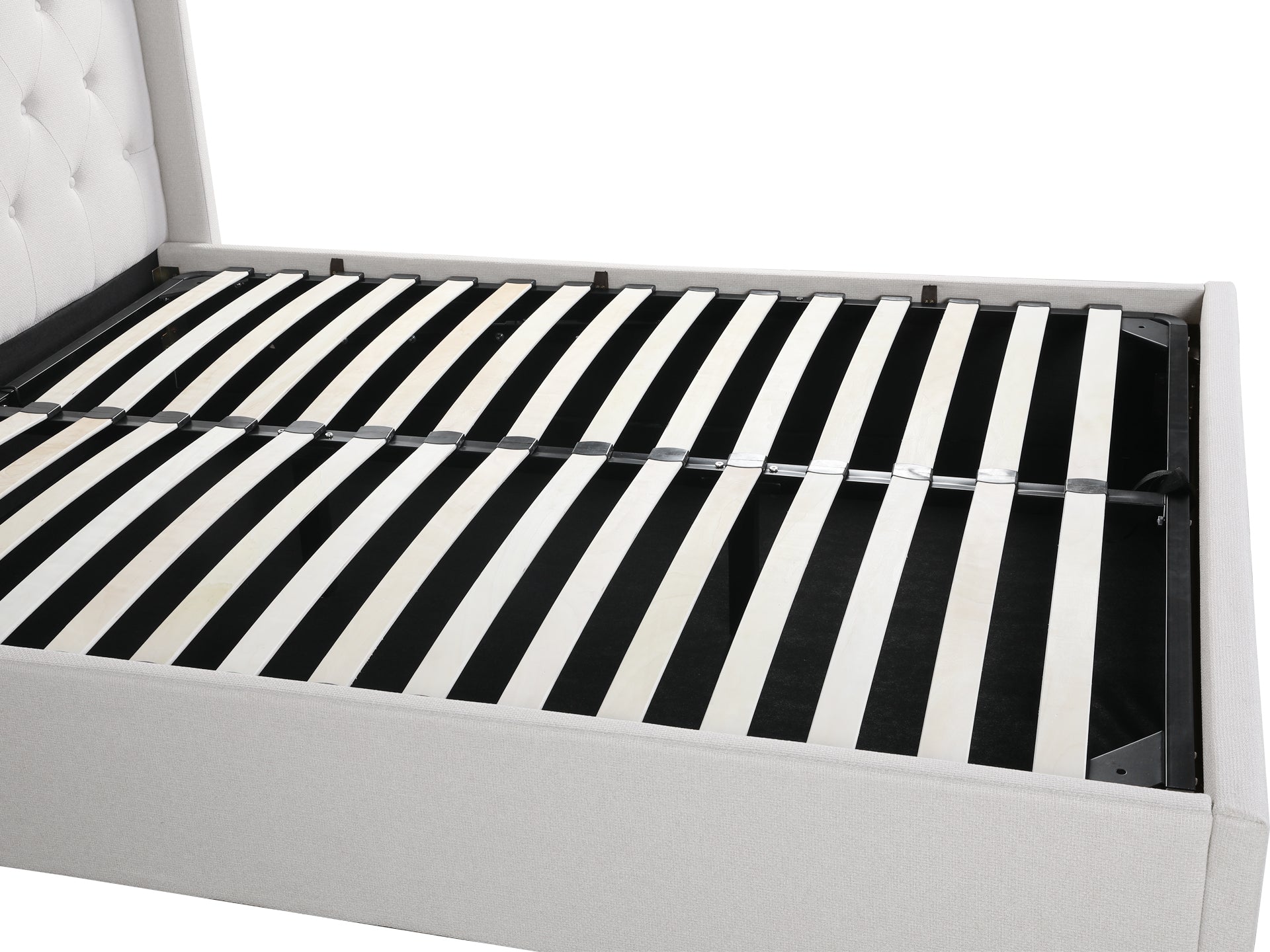 Johnson Queen Gas Lift Storage Bed Frame - White