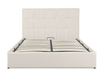 Torbert Queen Gas Lift Storage Bed Frame - Light Grey