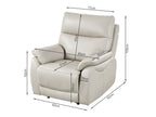 Charlton Leather Recliner Chair - Beige