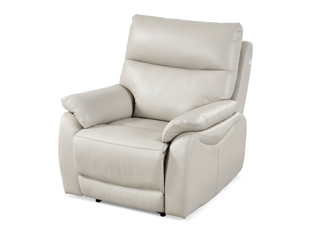 Charlton Leather Recliner Chair - Beige