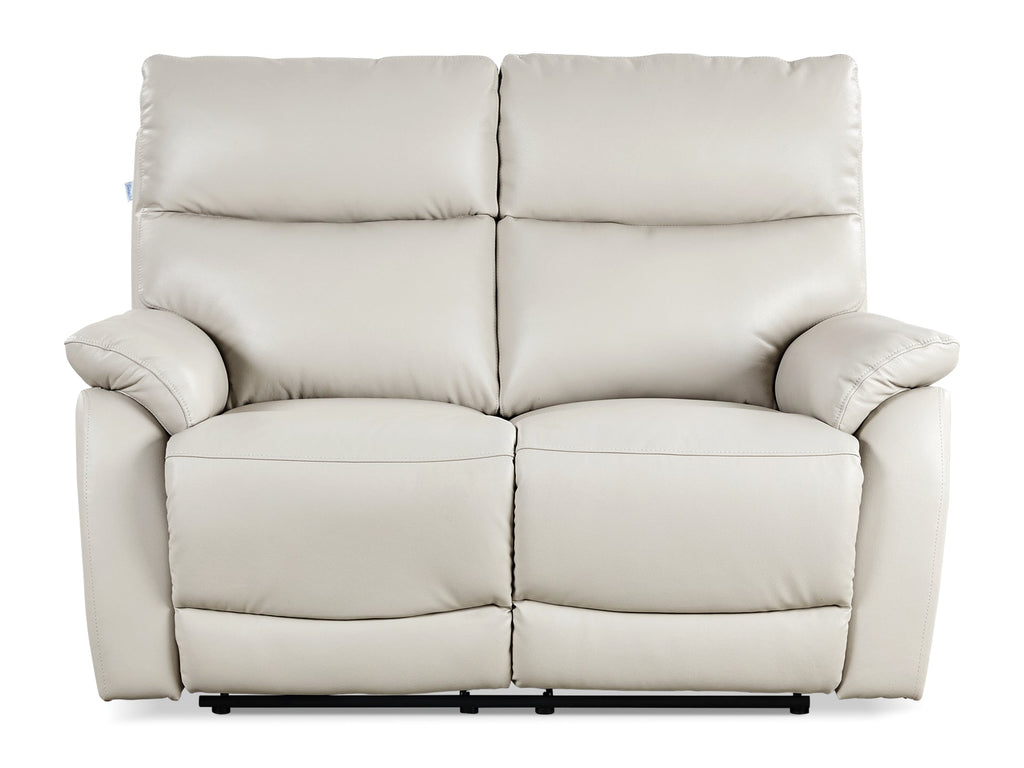 Charlton Leather 2 Seater Recliner Sofa - Beige