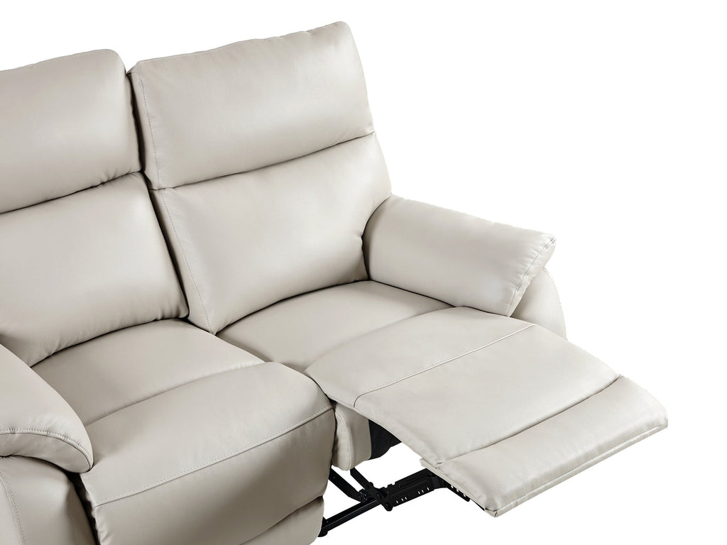 Charlton Leather 2 Seater Recliner Sofa - Beige