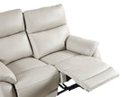 Charlton Leather 2 Seater Recliner Sofa - Beige