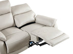 Charlton Leather 2 Seater Recliner Sofa - Beige