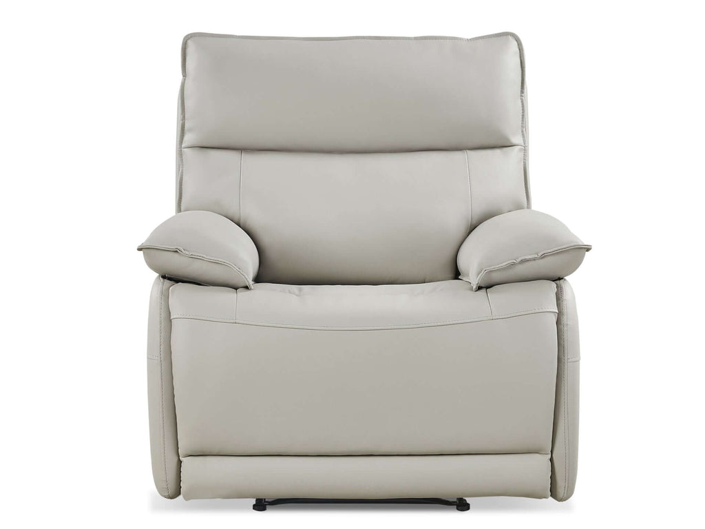 Wellsford Manual Leather Recliner Chair - Grey