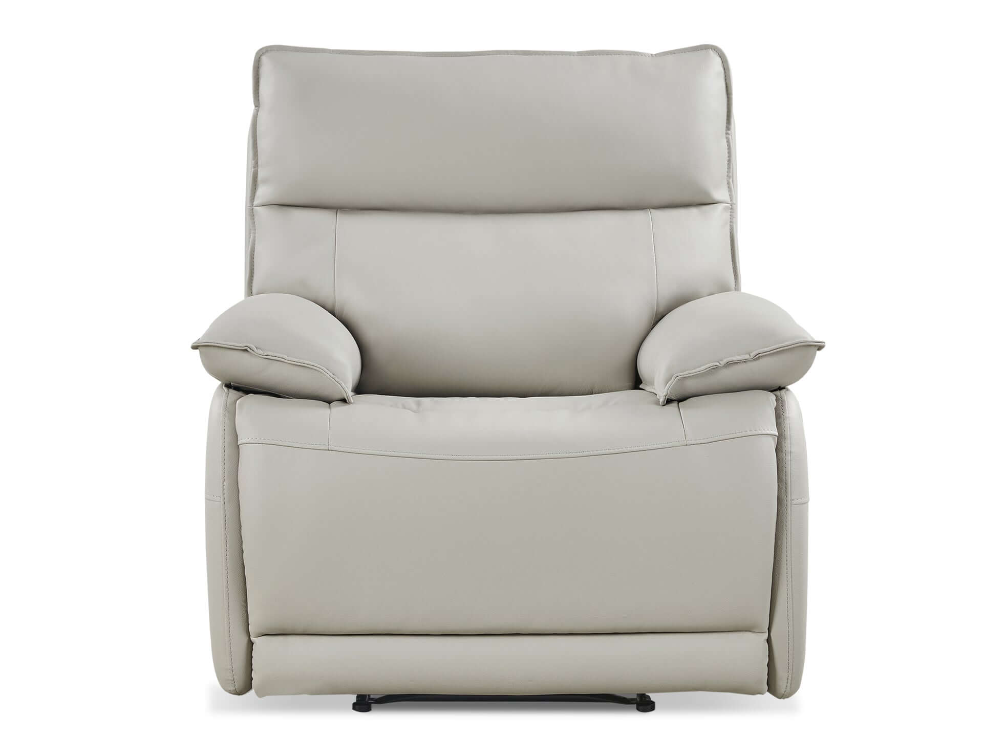 Wellsford Manual Leather Recliner Chair - Grey