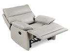 Wellsford Manual Leather Recliner Chair - Grey