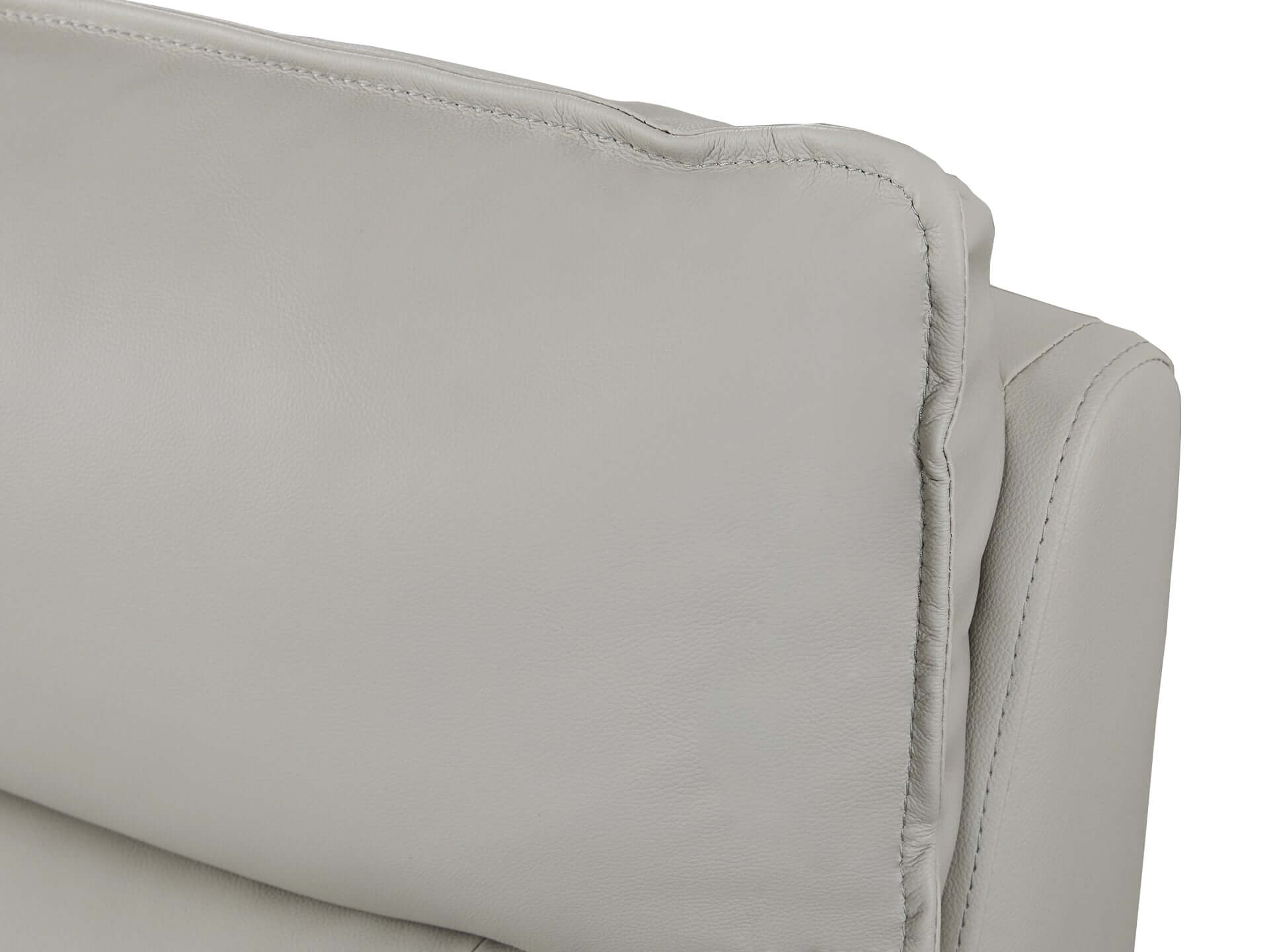 Wellsford Manual Leather Recliner Chair - Grey