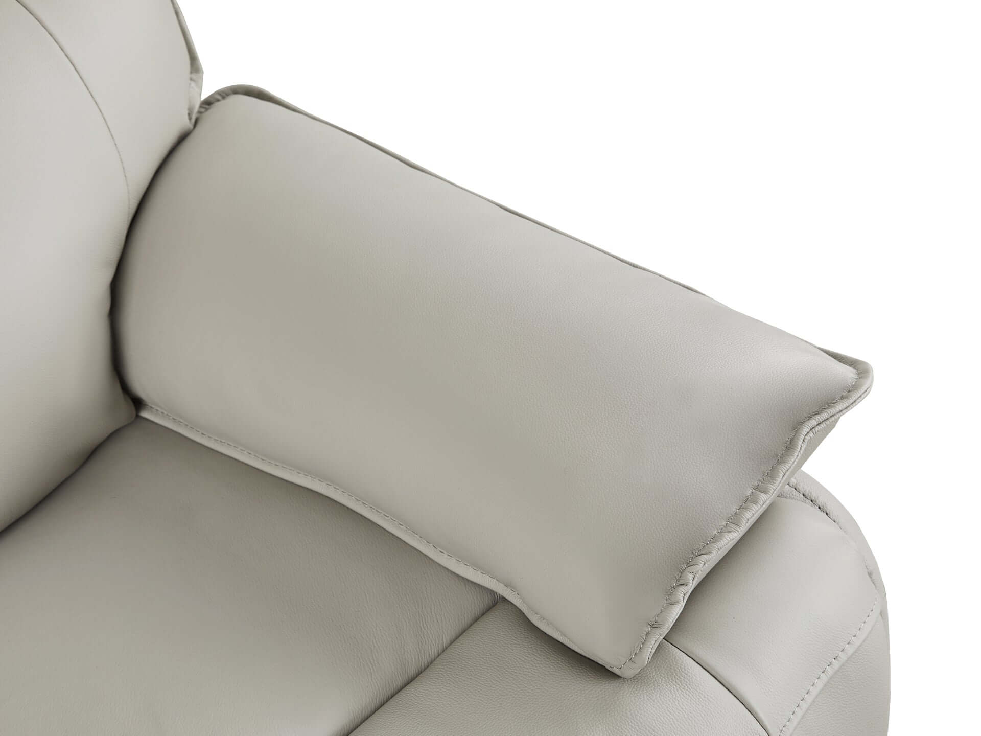 Wellsford Manual Leather Recliner Chair - Grey