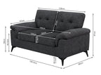 Darien 2 Seater Sofa - Dark Grey