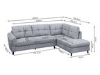 Parkham Corner Sofa - Light Grey