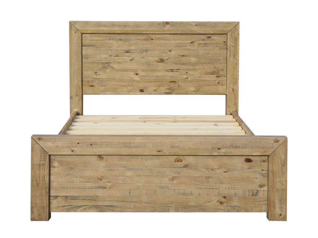 Argento Solid Wood Queen Bed Frame - Delhi