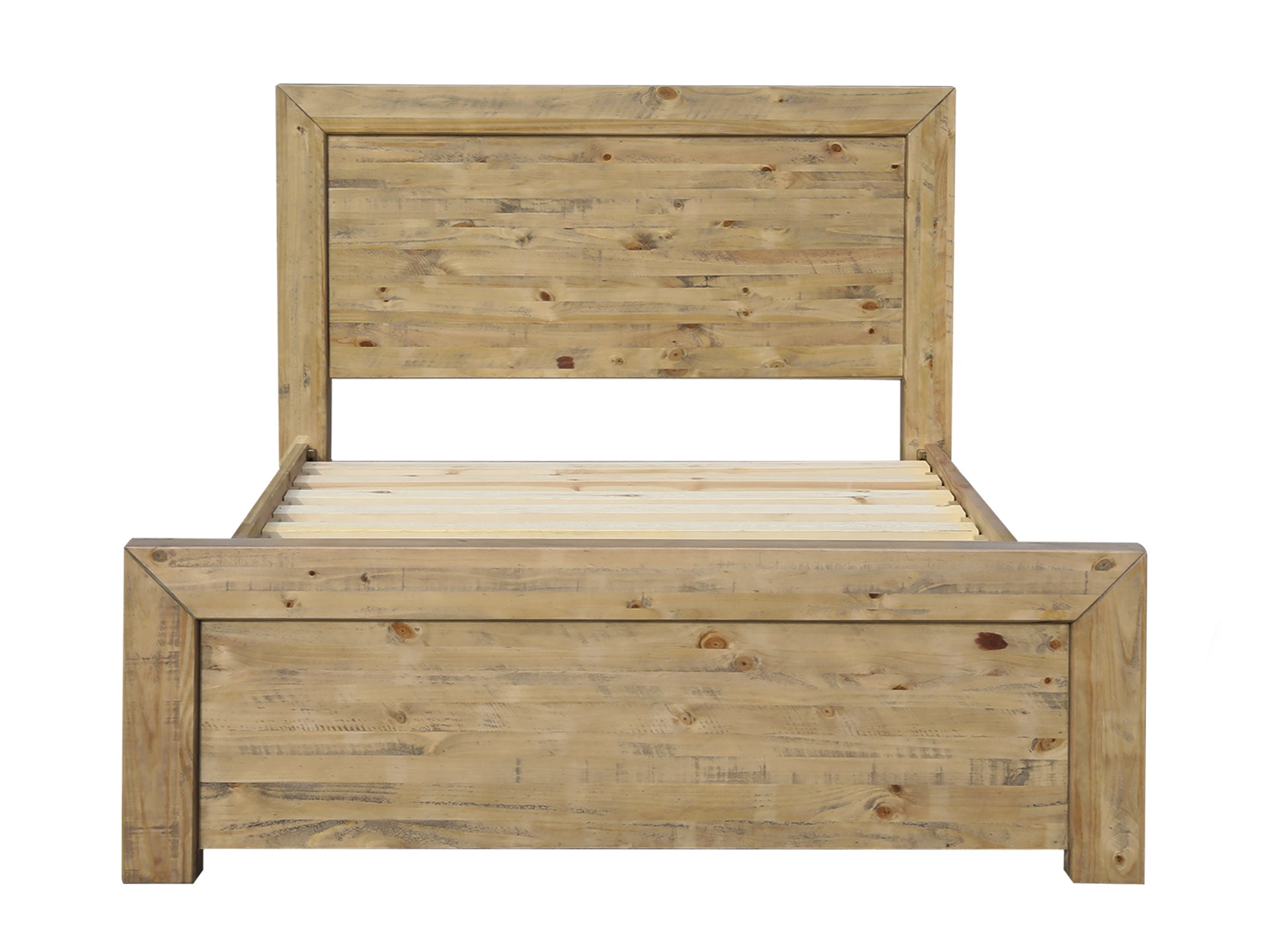 Argento Solid Wood Queen Bed Frame - Delhi