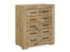 Argento Solid Wood 6 Drawer Tallboy - Delhi