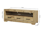Argento 1.56m Solid Wood Entertainment Unit - Delhi