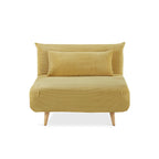 Hastings 1 Seater Fold-Out Sofa Bed - Yellow