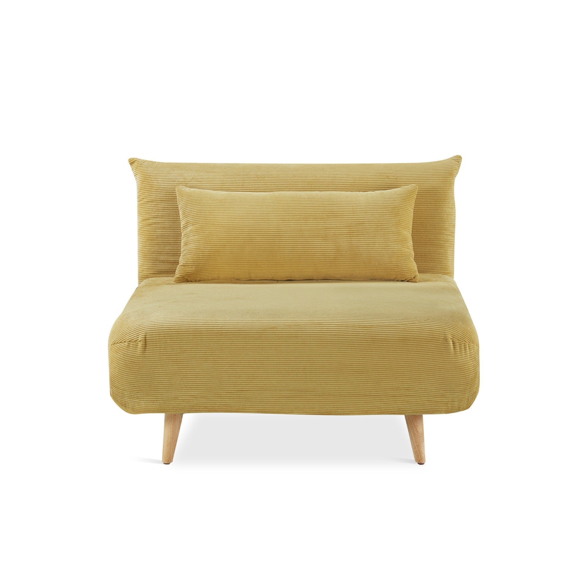 Hastings 1 Seater Fold-Out Sofa Bed - Yellow