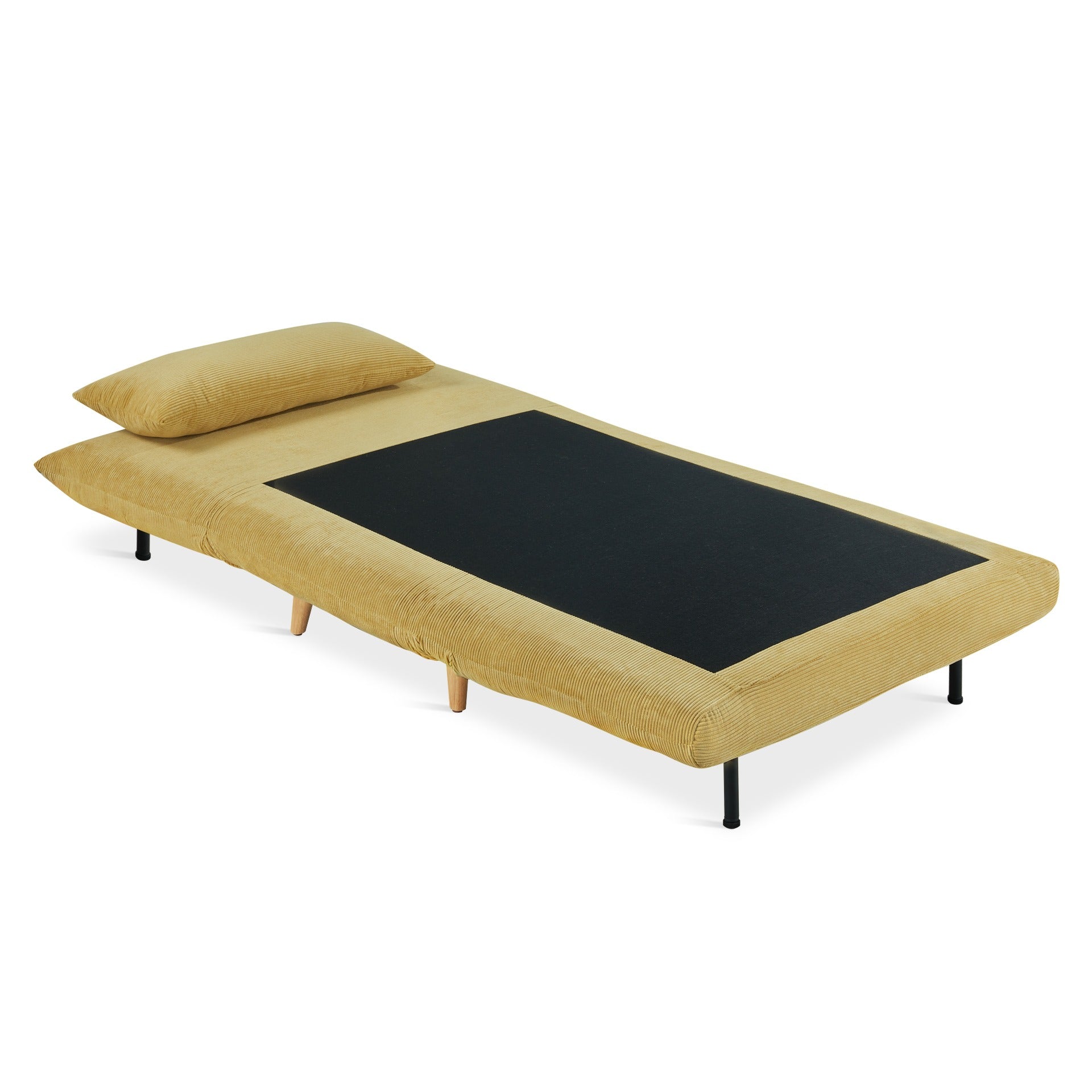 Hastings 1 Seater Fold-Out Sofa Bed - Yellow