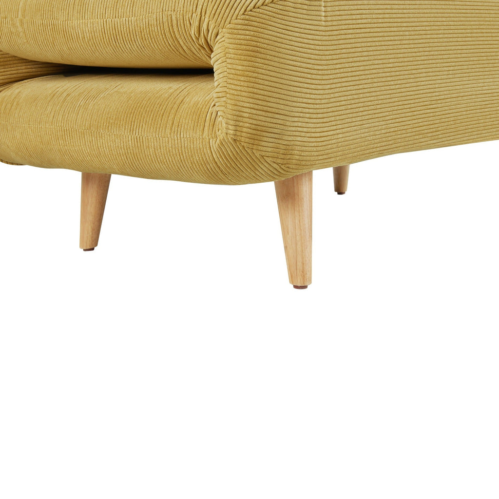 Hastings 1 Seater Fold-Out Sofa Bed - Yellow